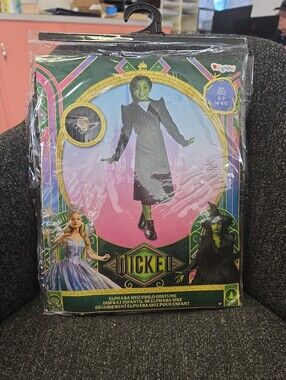 NIP Disguise Girls S(4-6X) Wicked Elphaba Shiz University Halloween Costume